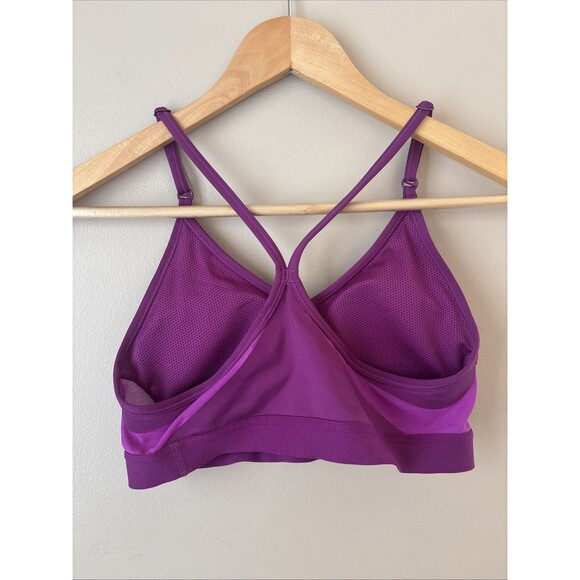 Nike Women’s Indy Sports Bra Purple V-Neck Low Support Size Medium - Picture 6 of 8